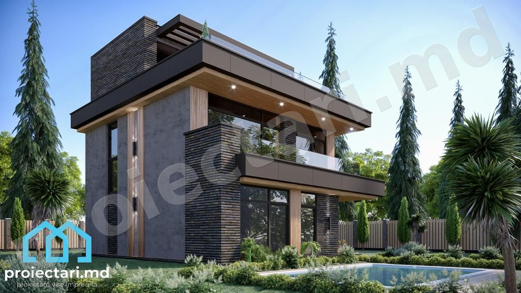 Planuri casă high tech 180m²