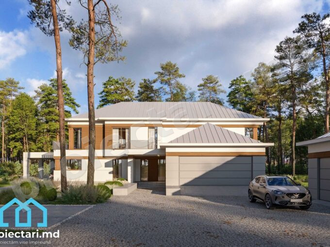 Proiect casă cu etaj 370 m²