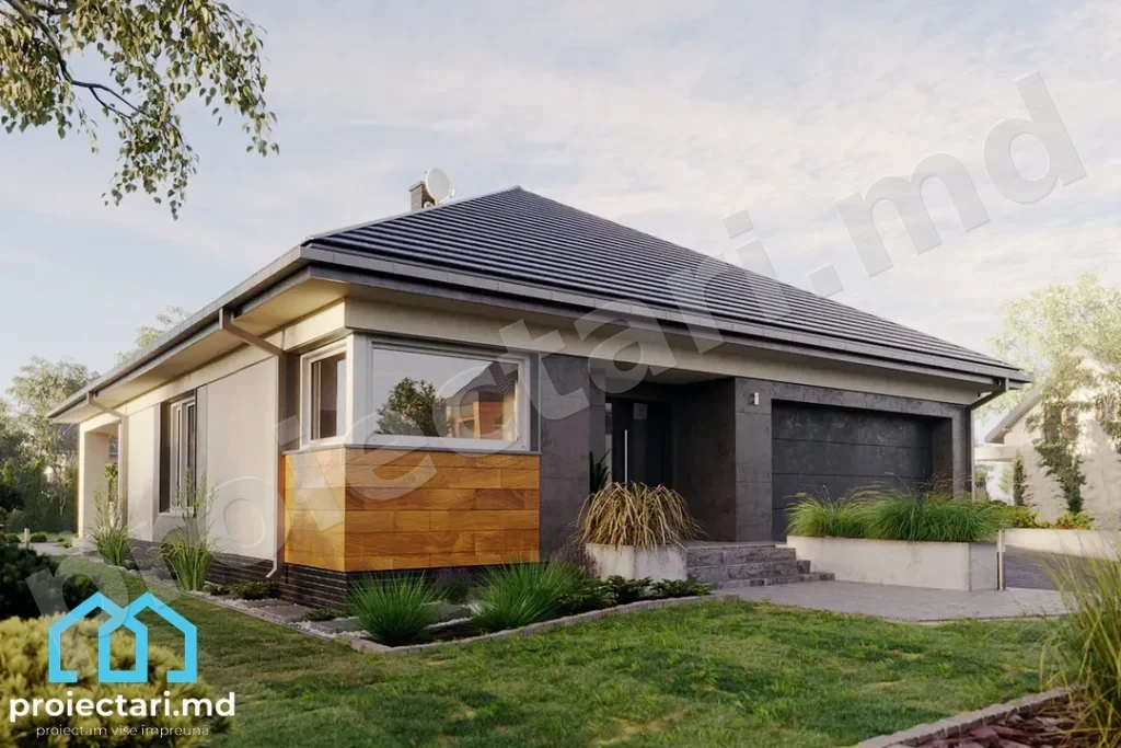 Proiect casă modernă 120m²