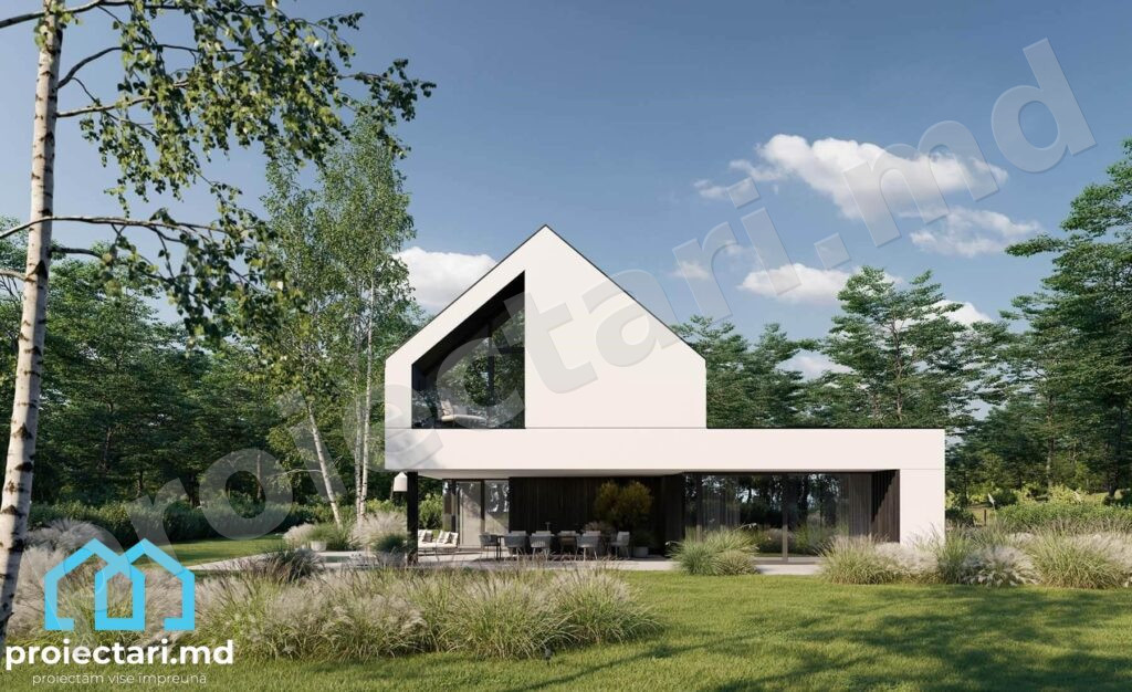 Proiecte case cu mansardă 200 m² de lux