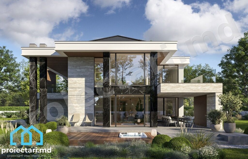 Proiect de casă cu etaj 240m²