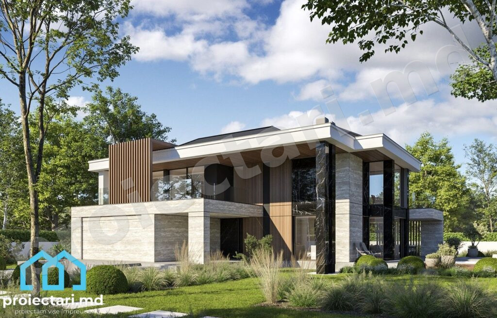 Proiect de casă cu etaj 240m²