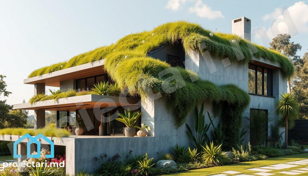 Acoperiș verde modern