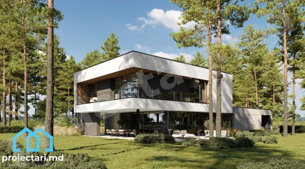 Arhitectură casă High-Tech 270m²