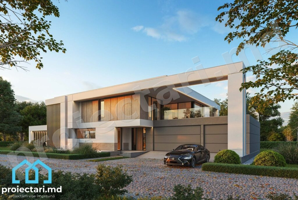 Arhitectură casă High-Tech 390m²