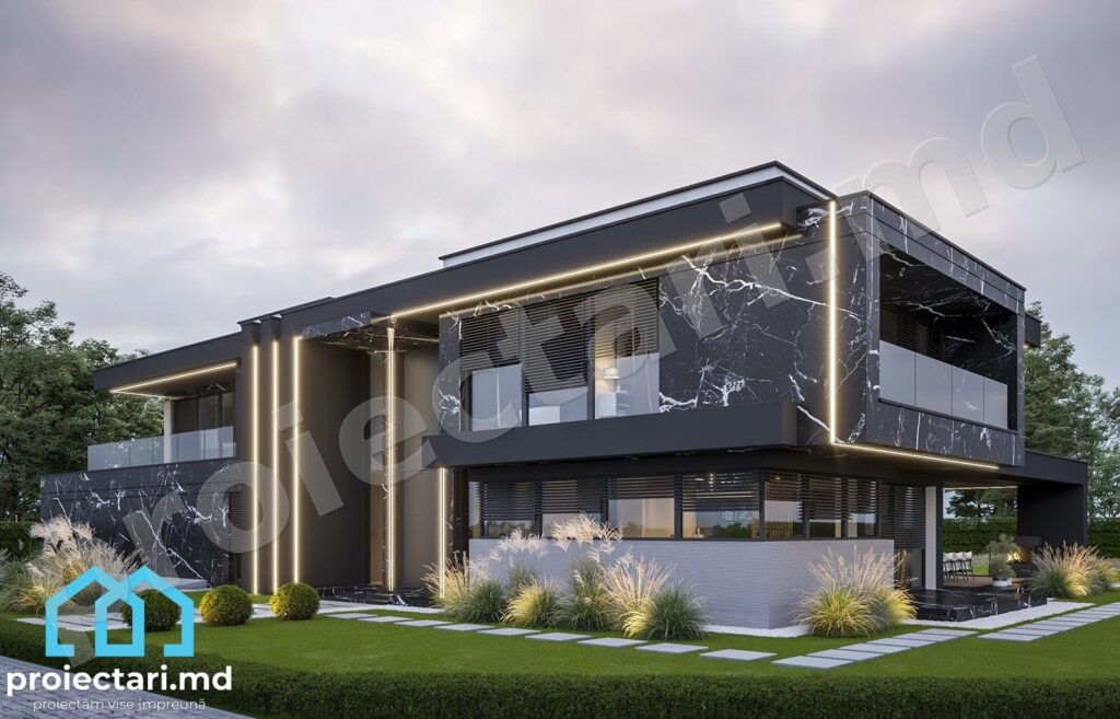 Casă High-Tech cu etaj 450m²