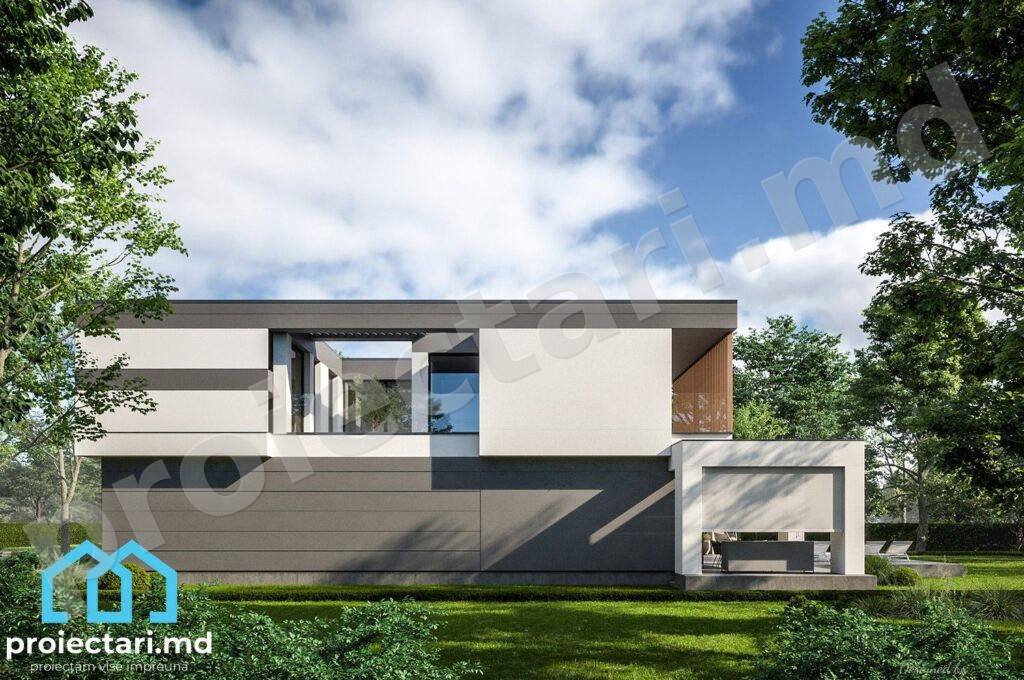 Casă High-tech cu etaj 300 m²