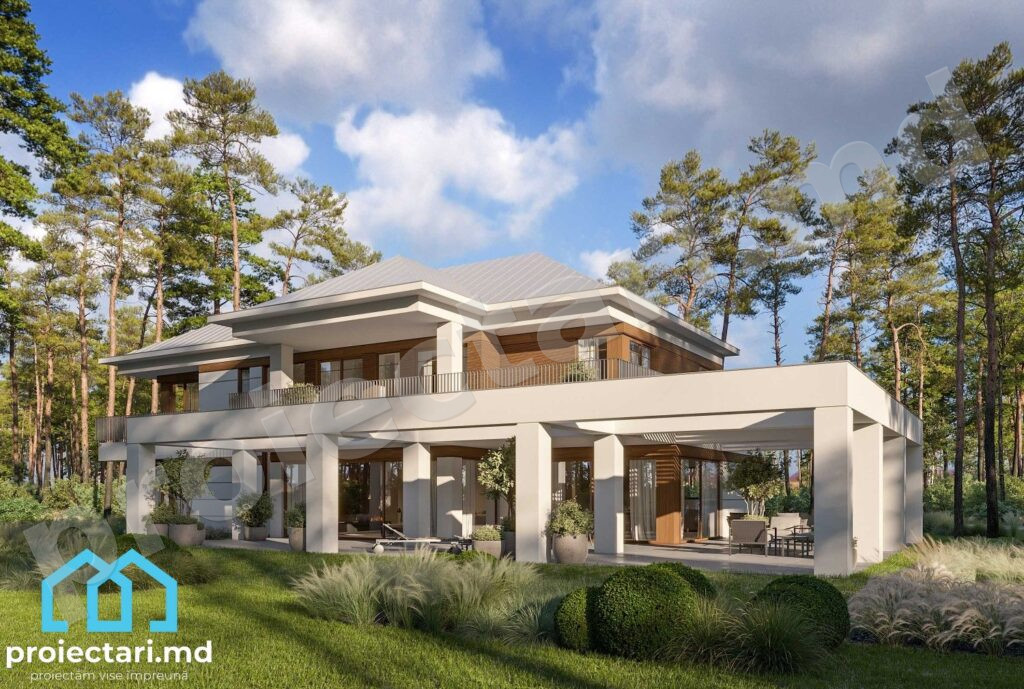 Casă clasică cu fațadă elegantă 320m²