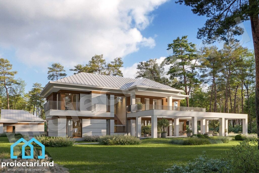 Casă clasică cu mansardă 320m²