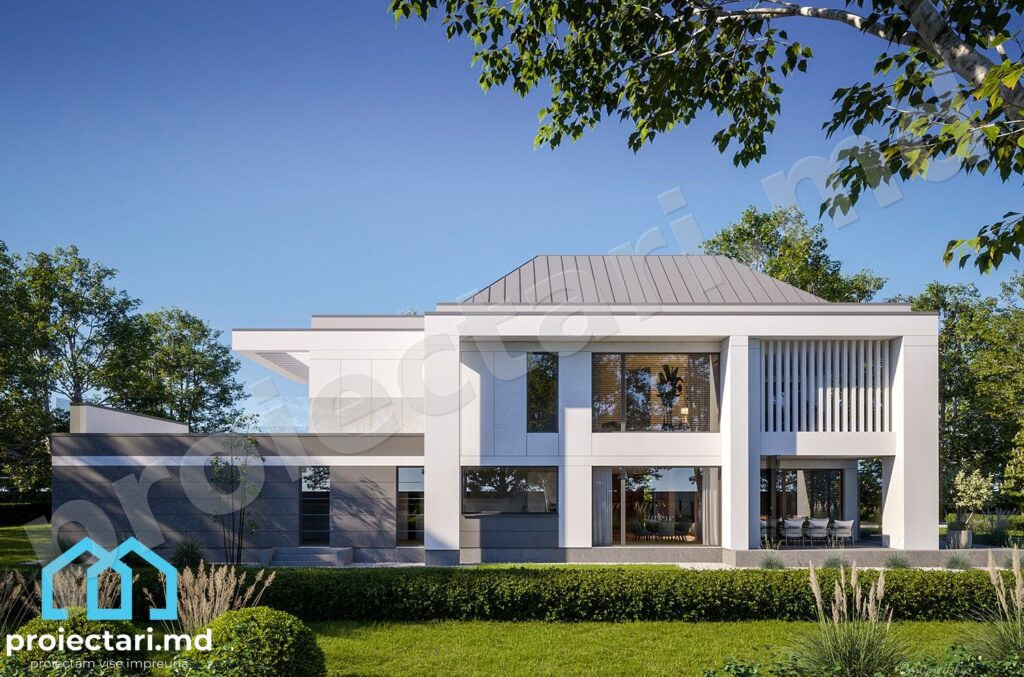 Casă cu demisol și etaj 590m²
