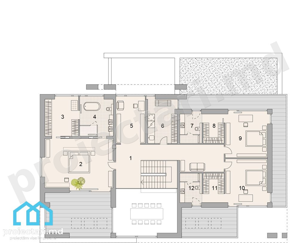 Casă cu etaj și finisaje de lux 460 m²