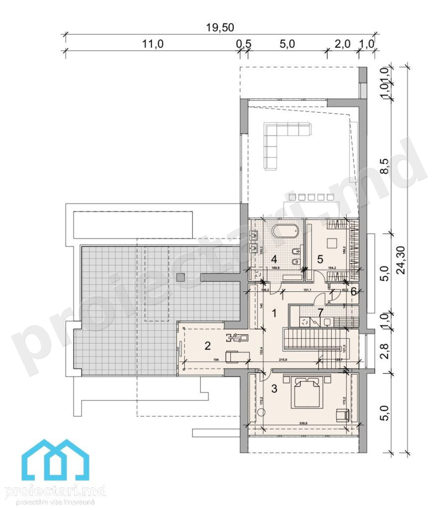 Casă cu garaj 280m2