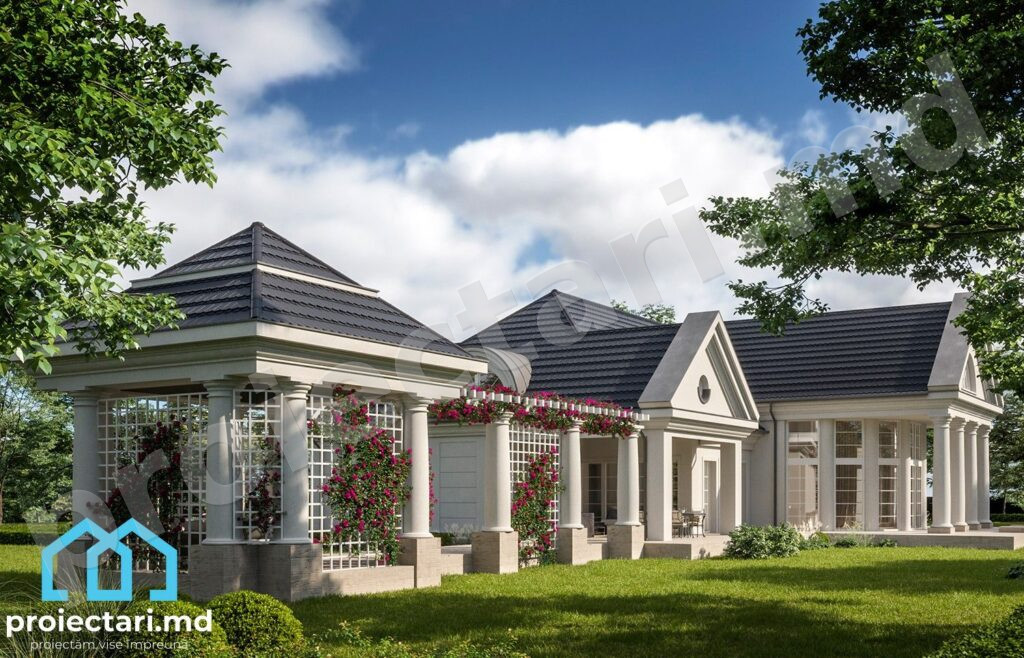 Casă cu mansardă și etaj 440m²