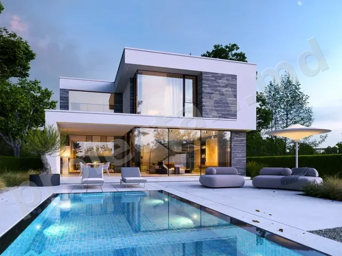 Casă inteligentă cu etaj 270m²
