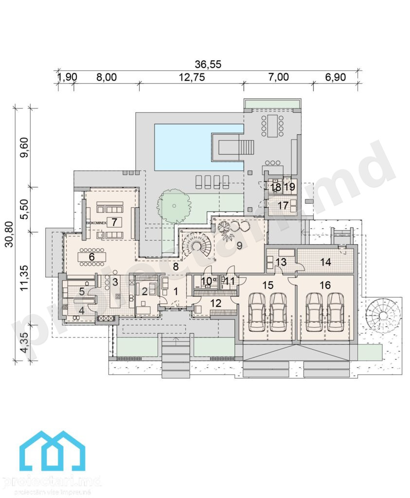 Casa mare cu 6 dormitoare