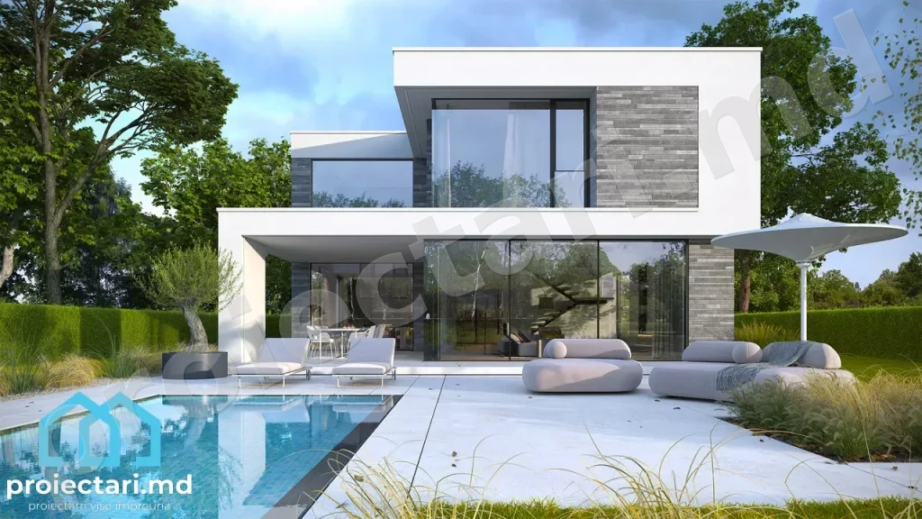 Casă modernă 270m² cu tehnologii avansate