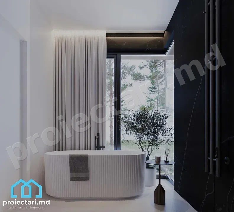Casă modernă cu sistem audio integrat