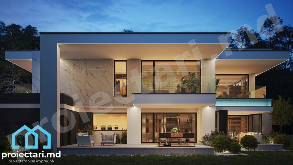 Design casă 250m² cu demisol