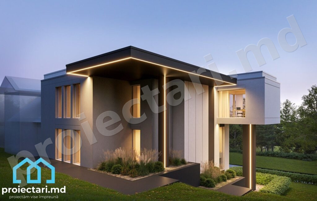 Design casă cu demisol 180m²