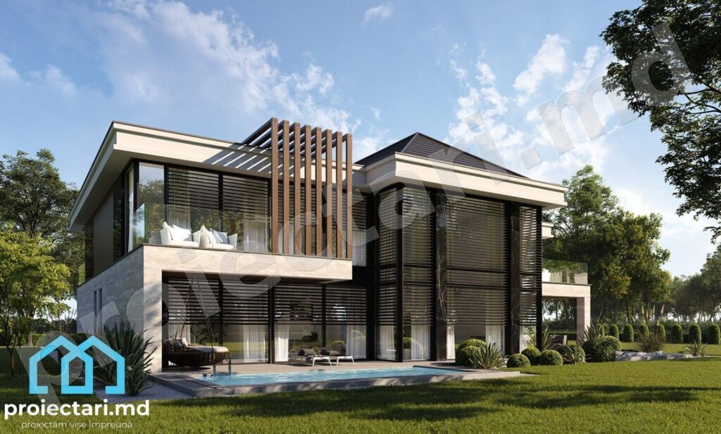 Design casă cu etaj 440m²