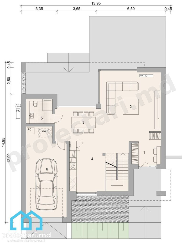 Design casă high-tech 170m2
