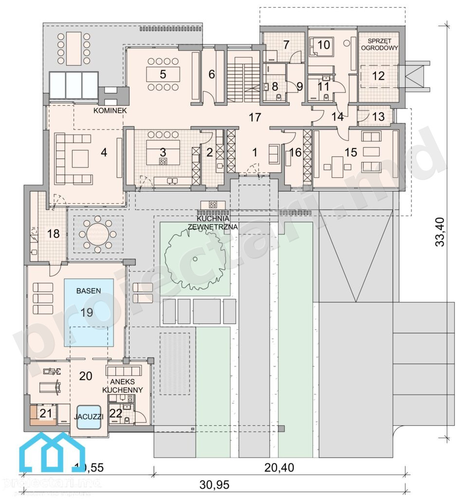 Design interior pensiune 570m²