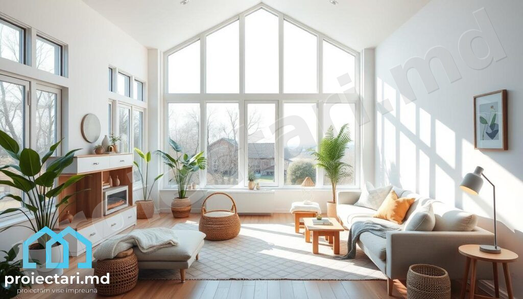 Maximizarea luminii naturale în case scandinave