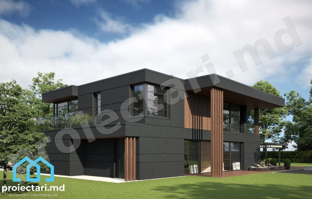 Plan casă high-tech 340m2