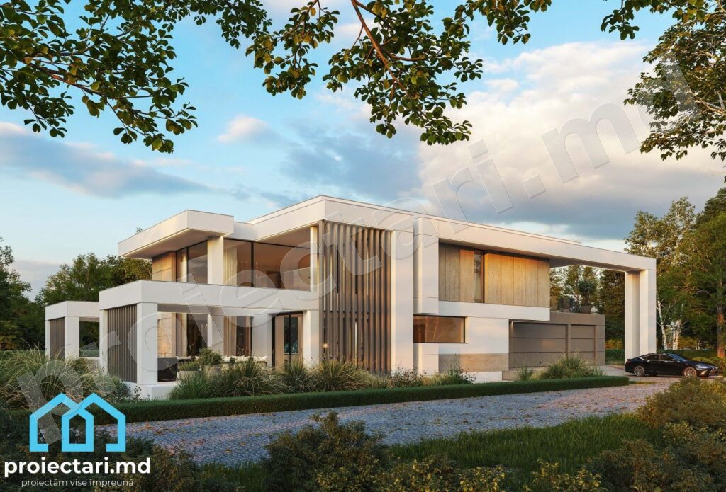 Proiect casă High-Tech 390m²