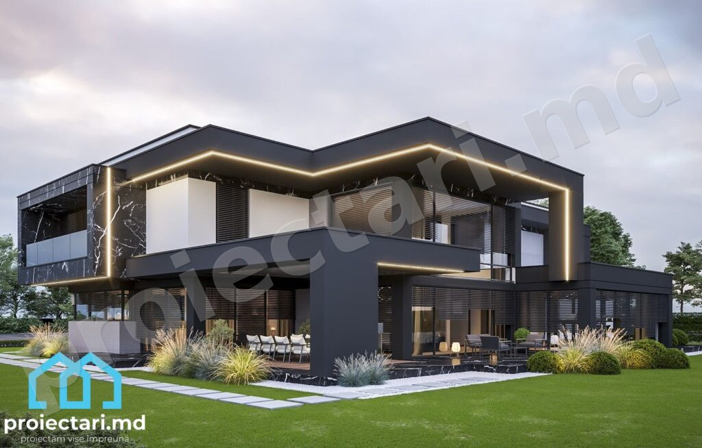 Proiect casă High-Tech 450m²