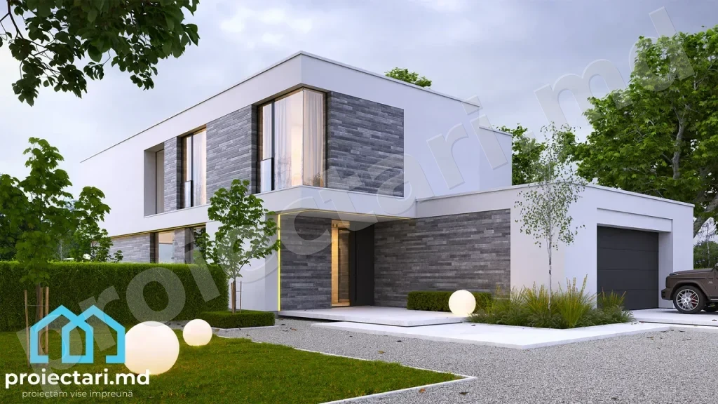 Proiect casă High-tech 270m²