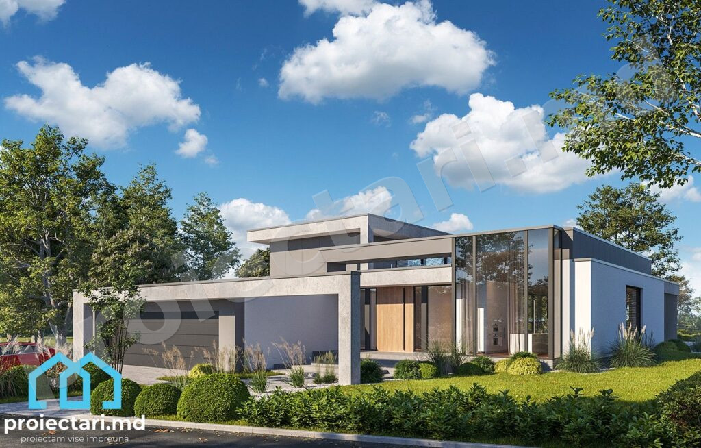 Proiect casă High-tech 310m²