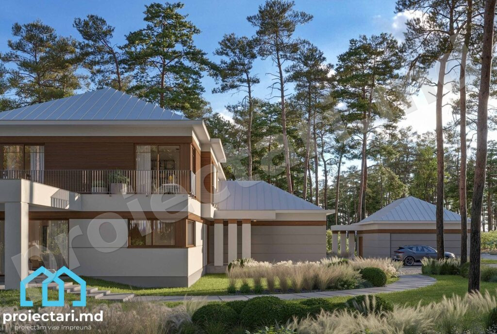 Proiect casă clasică cu etaj 320m²