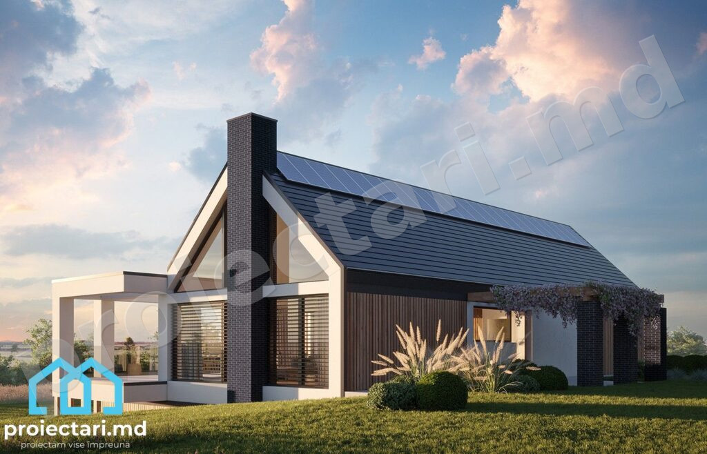 Proiect casă cu 4 dormitoare 240m²