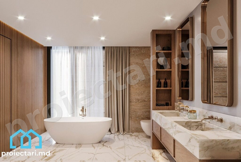Proiect casă cu etaj eficiență energetică 460 m²