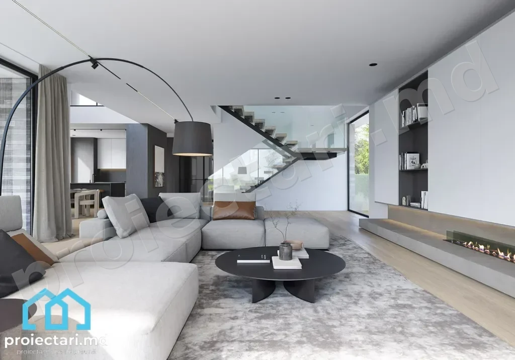 Proiect casă cu etaj și sistem smart home
