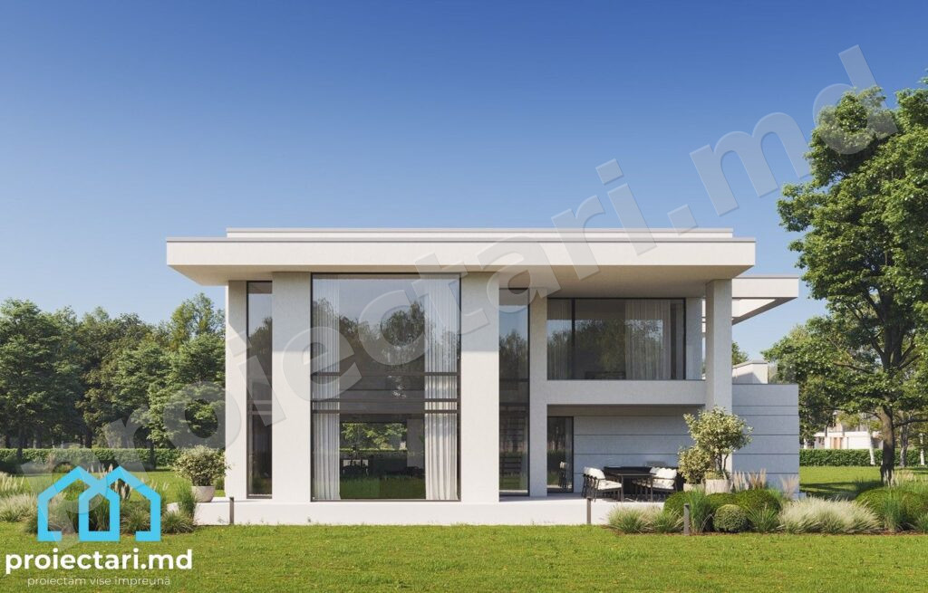 Proiect casă cu mansardă 240m2