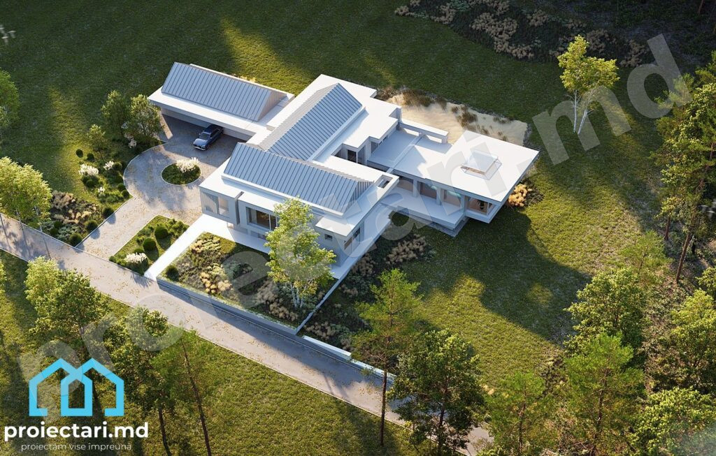 Proiect casă cu piscină 540m2