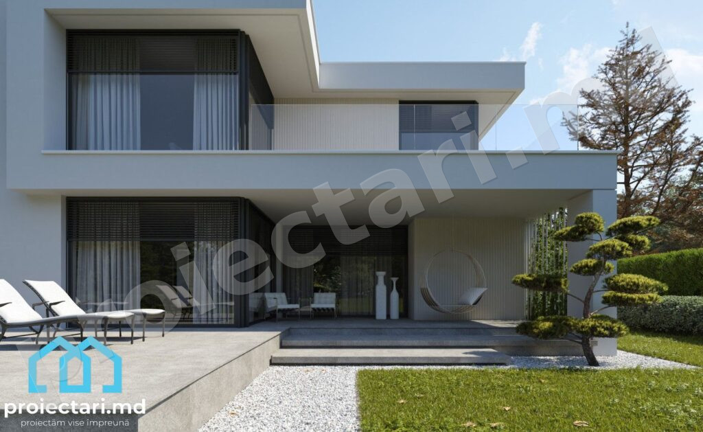 Proiect casă high-tech 170m2
