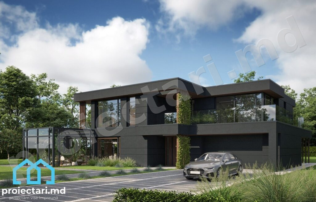 Proiect casă high-tech 340m2