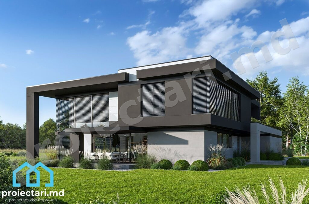 Proiect casa high-tech cu 230m²