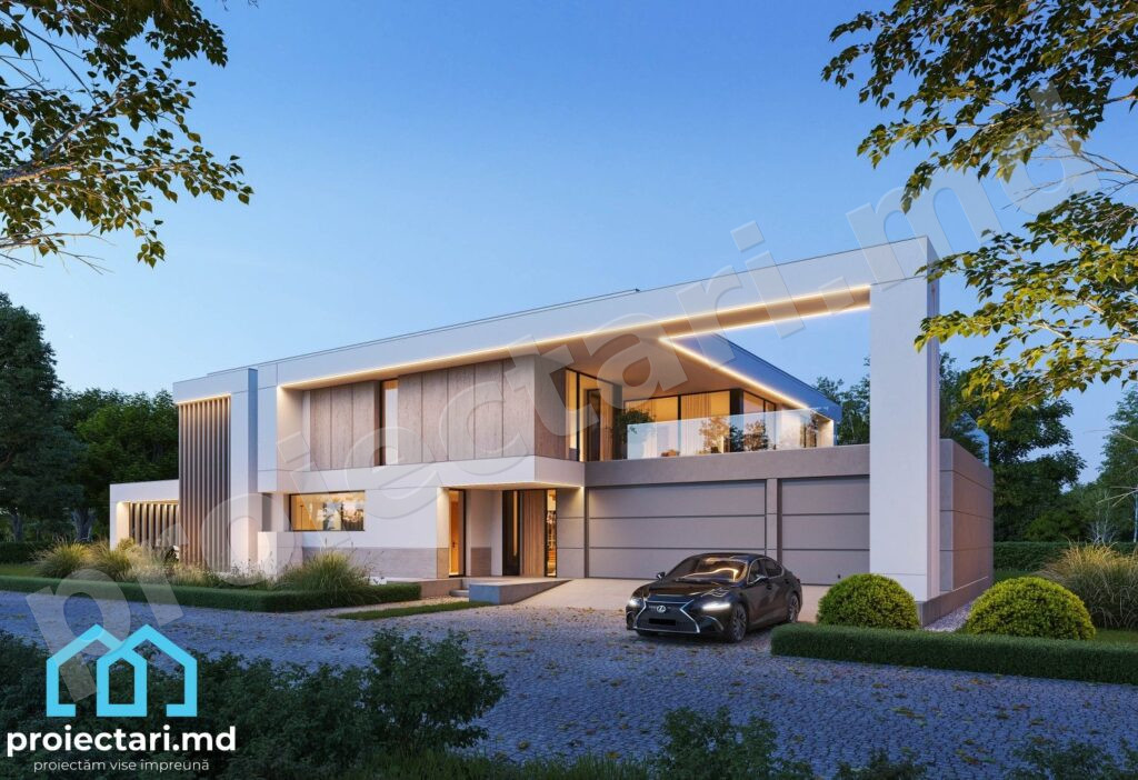 Proiect casă inteligentă High-Tech 390m²