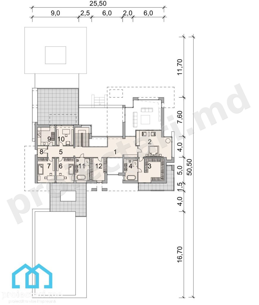 Proiect casă mare 540m2