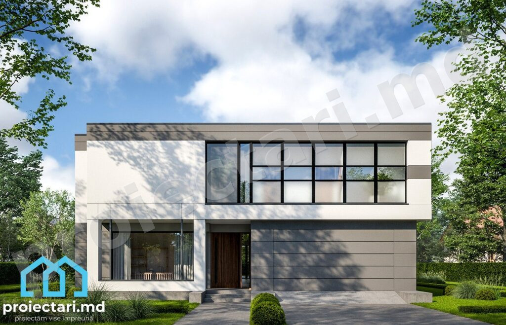 Proiect casă modernă High-tech 300 m²