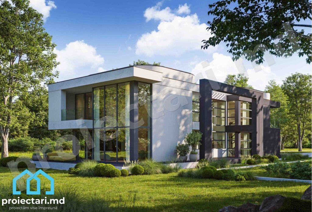 Proiect de casă High-tech 240m²