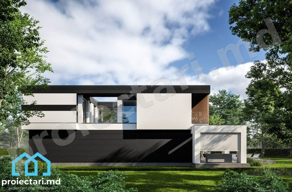 Proiect de casă High-tech 300 m²