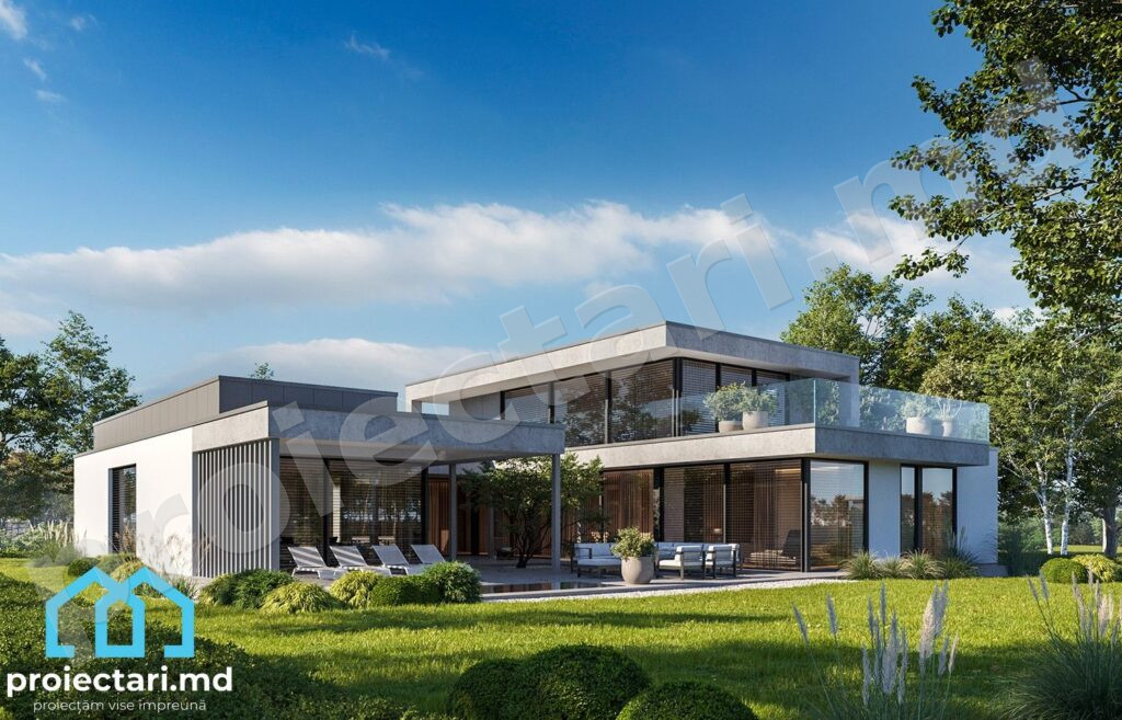 Proiect de casă High-tech 310m²