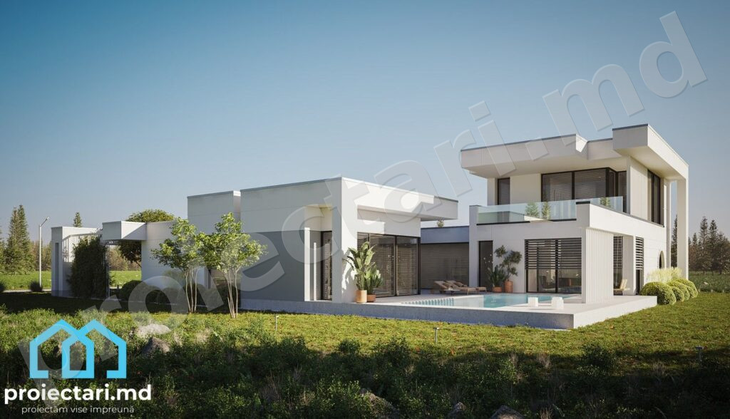 Proiect de casa cu etaj 300m2