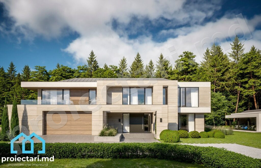 Proiect de casa cu etaj 460m2