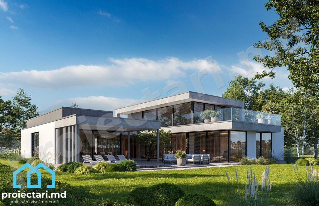 Proiect de casa hightech 300m2